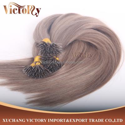 China 8A Grade #18 Color 1.0g/strand Nano Silky Straight Micro Hair Silky Straight Nano Hair 60cm with wholesale price for sale