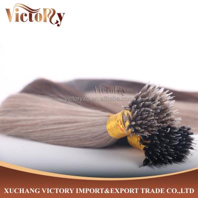 China Silky Straight Wave 8A Grade 1.0 Gram Nano Hair 70 Cm Micro Thin Black Color #18#1B for sale