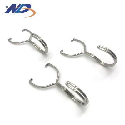 China Reel Fishing Barbed Wire Steel Clasp Heavy Duty Metal Cabinet Hook Spring With Clip for sale