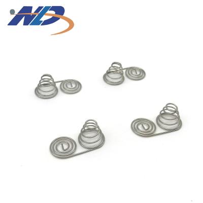 China Cylinder Stamping Nickel Plating AA Battery Spring Contact For Electronics for sale