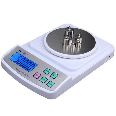 China ABS SF400C 500g 0.01g Digital Kitchen Pocket Scale Electronic Balance Plastic High Quality Scale With Wind Cover for sale