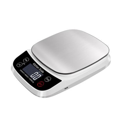 China Weight Measuring New Daiso Digital Weighing Food Kitchen Scale 10kg Waterproof Kitchen Scale for sale