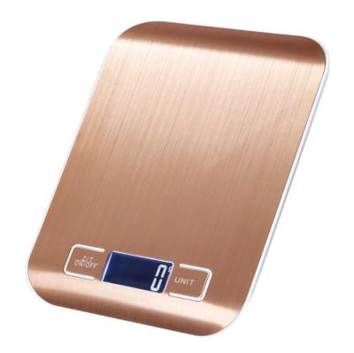 China With Tray Household Electronic Balanza De Cocina Digital Stainless Steel Food Kitchen Scale for sale