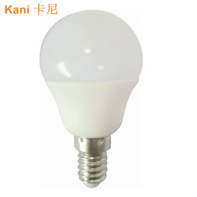 China KANI high quality plastic aluminum G45 E14 3W 5W 7W SMD residential indoor indoor high lumen led bulb for sale