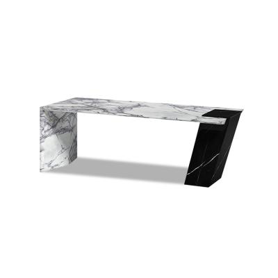 China Modern Design High Gloss Natural Marble Special Stable Supply China Furniture Modern Table Desk for sale