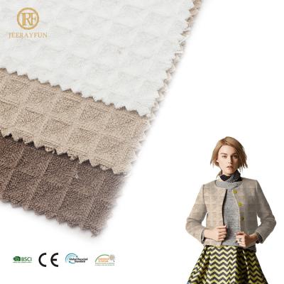 China 2022 New Design Gingham Tweed Suit 100p Wool Jacquard Multi Color Breathable Single Multi Color Woven Tweed Fabric for sale