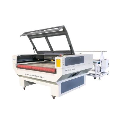 China 1610 Car MDF Carton PVC Water Cooled Foam Acrylic Wood Plastic Rubber Cloth CO2 Laser Cutting Machine Leather Feeding Price for sale