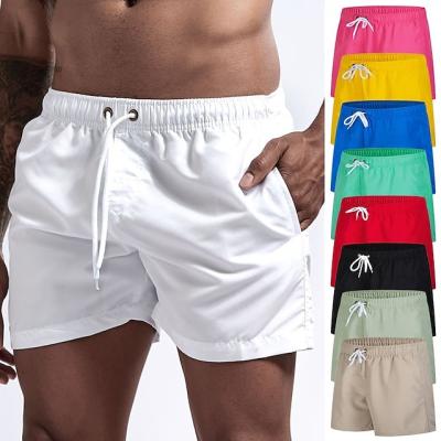 China Anti-Wrinkle Mens Swim Shorts Trunks Panel Quick Dry Shorts Swimsuit Breathable Drawstring With Pockets Jogger Custom Mens Shorts for sale