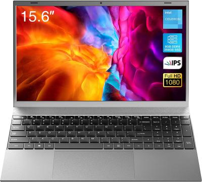 China Sinceyouth 2021 New 15.6 Inch Full HD IPS Backlit Keyboard Show Windows 10 Pro Laptop Intel Celeron J4125 8GB RAM 256GB SSD for sale