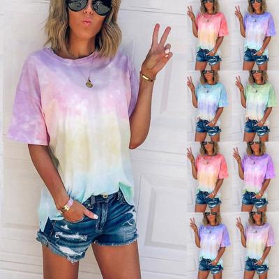 China 2020 Fashion Oversized Women's QUICK DRY T-shirt Women's Short Sleeve Crop Tops T Shirt for sale