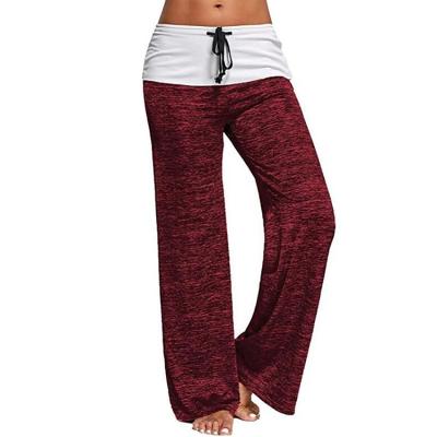 China Sale Outdoor Leisure Women's Yoga Pants Women's Yoga Pants Leg Fitness QUICK-DRYING Warm Wide Leg Sports Wide Leg Pants for sale