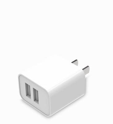 China Mobile Phone 5V 2.1A USB Charger For Android Two Port Phone Charger 10.5W China Wall Charger for sale