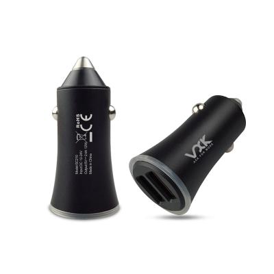 China Mobile Phone 5V 2.4A Car USB Charger , Universal Car Smart Dual Port Charger for sale