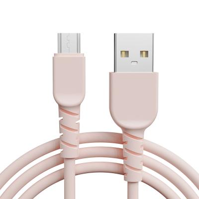 China Mobile Phone Accessories 1m Material USB Band Cable Micro 5 Pin Data Cables Charging Cables 2.4A for sale