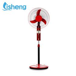 China Rechargeable Adjustable Floor Fan With Led Light For Indoor And Outdoor for sale