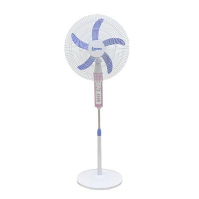 China DC Energy Saving Cooling Fan Rechargeable 12V 18 Inch Stand Fan With Timer for sale