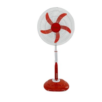 China AC / DC  18inch  Solar Rechargeable Table Fan Low Noise With Heavy Base for sale