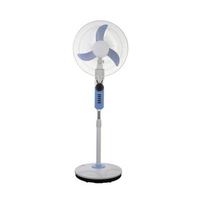 China 18 Inch 12V DC Rechargeable Stand Fan With Solar Panel And Lithium Battery for sale