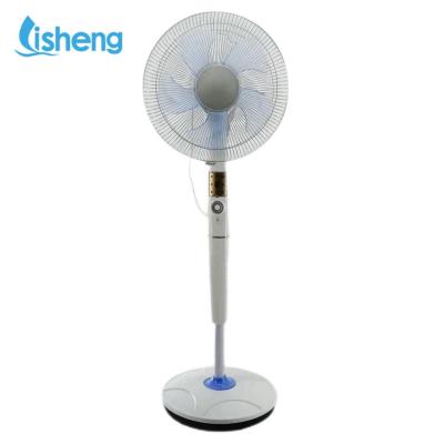 China High Efficiency 12V BLDC  Rechargeable Solar Fan With Remote Control And Adapter for sale