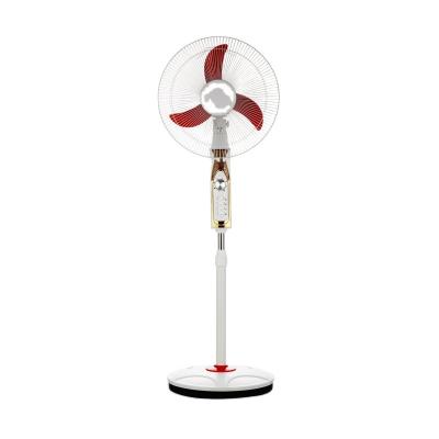 China Solar Rechargeable Emergency DC Fans 12V 16 Inch With Timer for sale