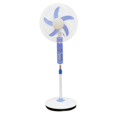 China DC Rechargeable Solar Stand Fan With Emergency Led Lights And Solar Panels for sale