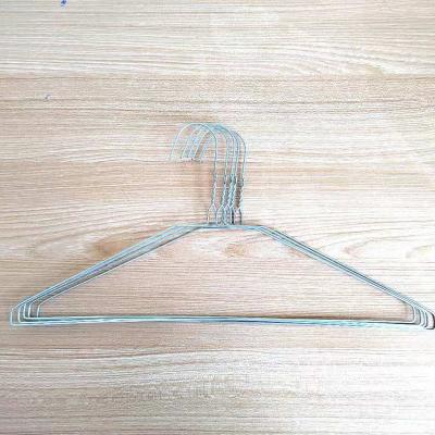 China Single 2.0mm 18 Inch Galvanized Wire Clothes Hanger For Laundry for sale