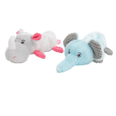 China Various Viable Stuffed Animals Plush Dogs Toys Elephant Chasing Treat Dog Chew Exercising Stuffed Interactive Toy for sale