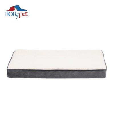 China New Design Travel Sleep Mat Felt Memory Foam Washable Soft Dog Cat Calming Pet Beds for sale