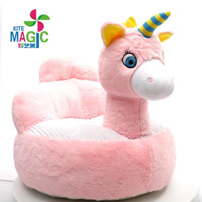 China Modern Hot Sale Unicorn Plush Toy Kids Baby Sofa Cute Safety Animal Sitting Sofa for sale