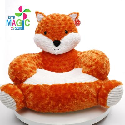 China 2021 Special Cute Children Modern Design Fox Plush Toy Children Sofa Stuffed Plush Chair for sale