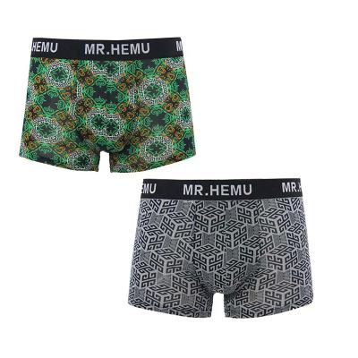 China Breathable briefs all men's boxers men's underwear boxer shorts cotton underwear 2pc cotton totem print organic men's underwear for sale