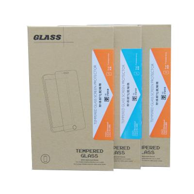 China Recyclable Wholesale Tempered Glass Screen Protector Mobile Phone Case Box Packaging Box On Stock for sale