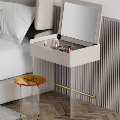 China INS Modern ACRYLIC Dressing Table Mini Vanity Bedroom for sale