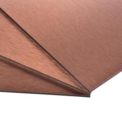 Китай Megabond CE Certificate Brushed Aluminum Panel Copper Aluminum Composite Sheets продается