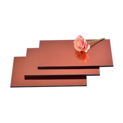 中国 Megabond mirror finish acp board,acp high reflexion mirror,aluminum mirror plate dibond 販売のため