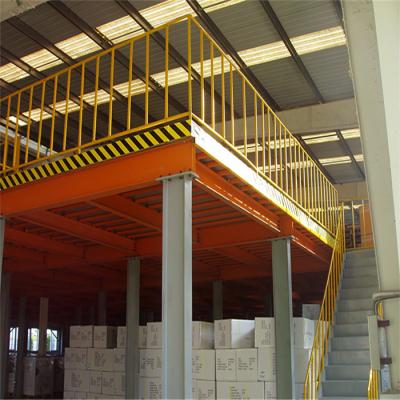 China Solid Corrosion Protection Durable Steel Structure Mezzanine Racking For Industrial Storage for sale