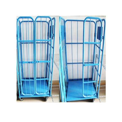 China Warehousing Portable Metal Storage Rolling Cage with 4 Wheels for sale