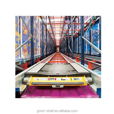 China Corrosion Protection Warehouse Storage Folding Iron Radio Shuttle Rack for sale