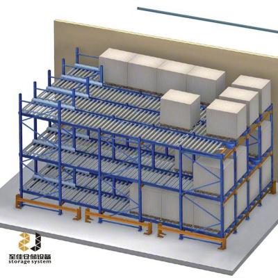 China Corrosion Protection China Supplier FIFO Warehouse Storage Cardboard Flow Rack for sale