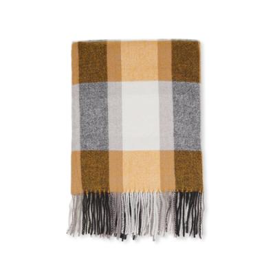 China Winter sale winter plaid tassel scarf man cashmere scarf women pashmina classic warm high end fall shawl luxury brand for sale