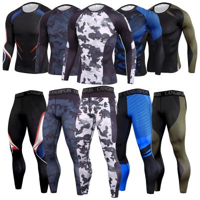 China Sustainable Mens Activewear Two Piece Running Wear Set Gym Polyester Tracksuits Jogging Yoga Sweat Training Sports Sets for sale