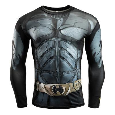 China Anti-Wrinkle Spiderman Men's T-Shirt Cody Lundin Long Sleeve Camisas Cool Dry Activewear for sale