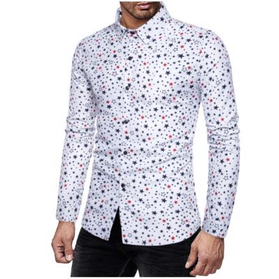 China Anti-pilling 2021 High Quality Slim Fit Men's Casual Button Down Button Up Shirt Men for sale