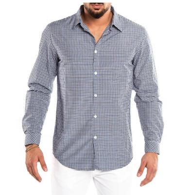 China 100% Cotton Casual Plaid Fashion Custom Long Sleeve Men's Anti-Pilling Shirt Work Shirts for sale