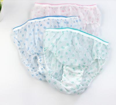 China Breathable Hot Selling Ladies Nonwoven Panties Disposable Postpartum Underwear for sale