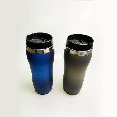 China Sustainable Customized Drinking Water Bottle Travel Mug Sublimation Tumbler With Lid for sale