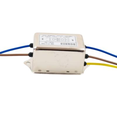 China High Performance Single Phase AC 220V AC EMI Low Pass Mains Filter 6a For Medical Equipment for sale