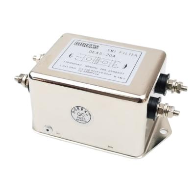 China 220v 30a 20A single phase low pass electrical low pass EMI filter for sale