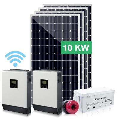 China Full Set 11Kw Home Solar Panels System Off Grid Pv Energy System Whole Kit for sale