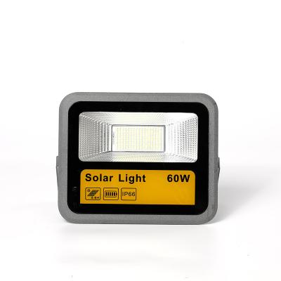 China Outdoor Solar Powered Garden Street Light 60w 100w 200w Flood Led Light With Solar Panels for sale